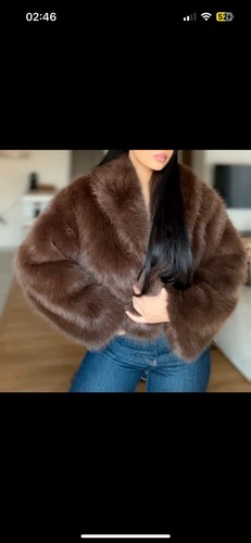 Manteau fausse fourrure marron - fourrure,