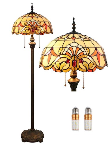 Lampadaire tiffany style - tiffany, 16"