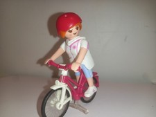 Playmobil figure bicycle mountain bike sport ride hiking racing camping city