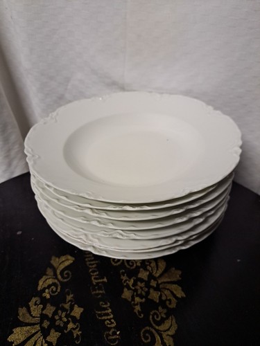 Assiettes creuses blanches - 8,