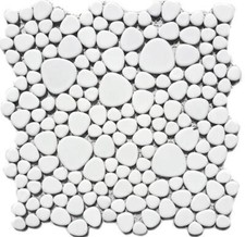 Mosaikdrops Galets Blanc