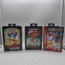 Sonic the Hedgehog 1 2 Spinball Game Lot Sega Genesis Manuals Not For Resale