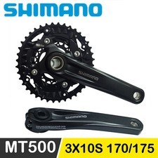 SHIMANO FC MT500 CRANKSET MTB 3x10 Speed 40T 30T 22T 170 175MM MTB Bike Bicycle