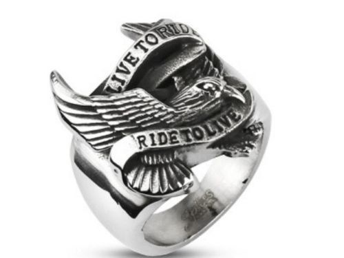 Bague chevaliere homme acier - bague,