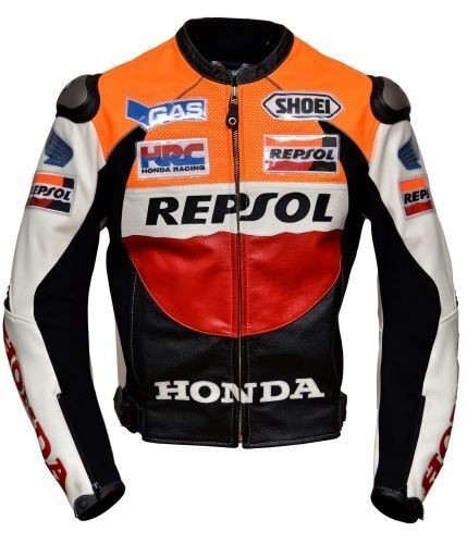 Blouson cuir moto - cuir, de
