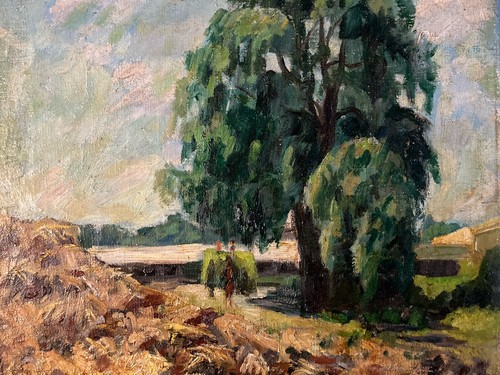 Très belle peinture paysage - très,