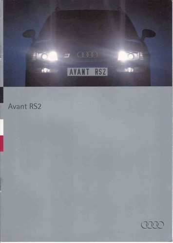 Catalogue brochure audi rs2 - brochure,