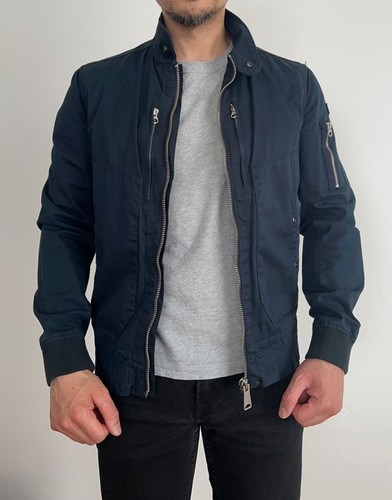 Veste légère zippée bleu