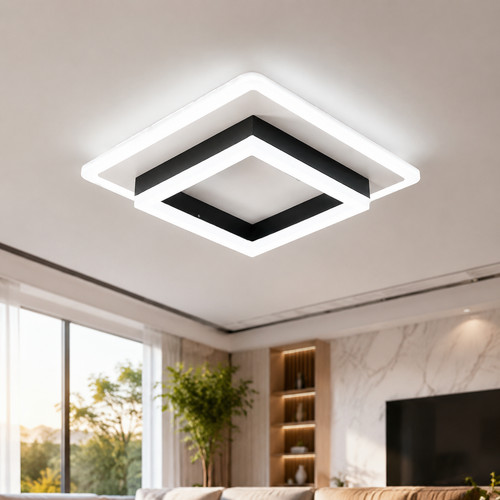 Plafonnier led carré 24w - led,