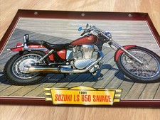 Suzuki LS650 Savage 1991 650 LS fiche carte moto passion collection Atlas