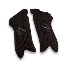 POIGNÉES ZIB WW2 allemandes Luger P08 poignées en bois faites à la main à...