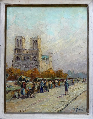 Tableau ancien huile paris - ancien,