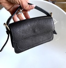 Mini Sac Pochette Abaco Studio Cuir Noir bag borsa vintage