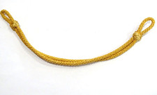 Jugulaire double en fil doré