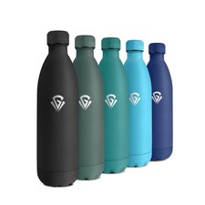 Gourde Isotherme 1L, Bouteille Isotherme Réutilisable, Gourde Métal sans BPA,...