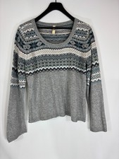 Pull femme SOYA pull col rond mélangé angora imprimé tricoté