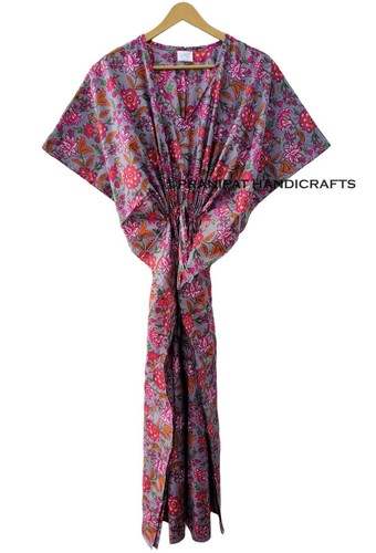 Robe caftan longue coton - longue,