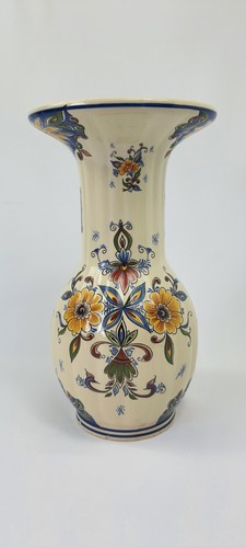 Vase cannelé delft faïence - delft,