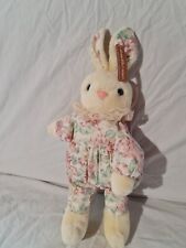 Doudou peluche lapin beige