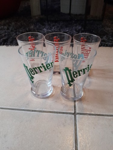 Lot verres perrier 5 - 4,