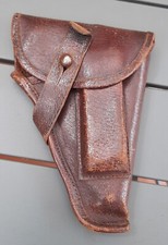 WW1 ou WW2 Etui Cuir Holster Allemand Pistolet 6,35 ORIGINAL GERMAN OFFICER
