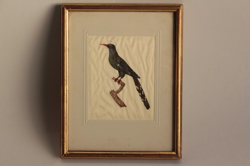 Peinture miniature sur - , soie
