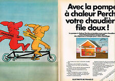 1982 ADVERTISING ADVERTISEMENT EDF PERCHE heat pump (2d)
