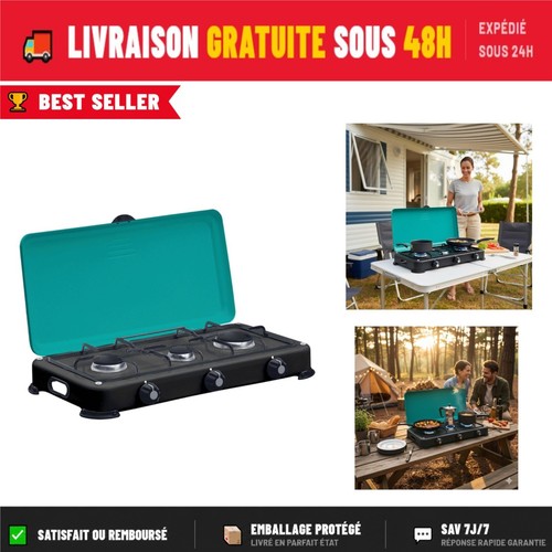 Réchaud gaz feux intec gold - gaz,
