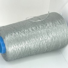 POIDS DE DENTELLE GRISE BRILLANTE fil sur cône pour tricot artisanal...