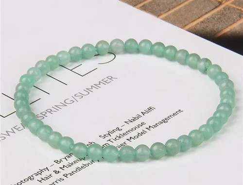 Bracelet perles aventurine - de,