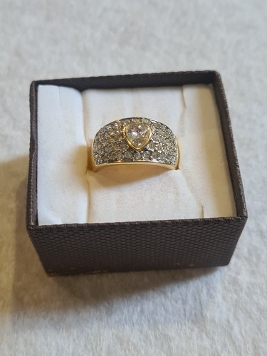 Bague jonc dôme vintage - bague,