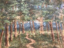 Peinture Huile Sur Toile 1950