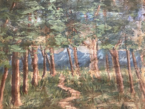 Peinture huile sur toile 1950 - huile,