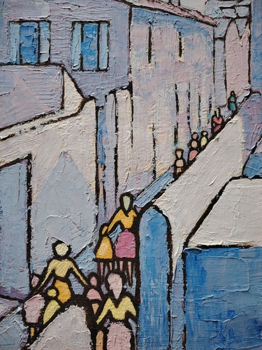 Belle huile sur toile - huile,