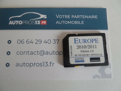 Carte origine gps europe - sd,