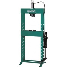 Presse d’atelier manuelle 16T COMPAC – Vérin mobile, commande à pédale, piston c
