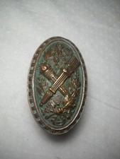 Rare Louis XVl Louve Line Entry Doorknob PF Corbin Bronze 1895