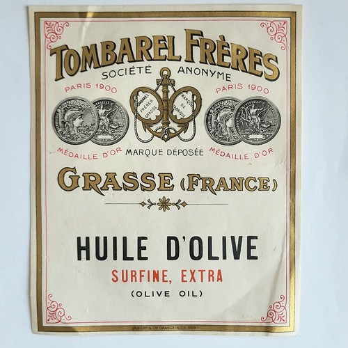 Grande etiquette huile olive - etiquette,