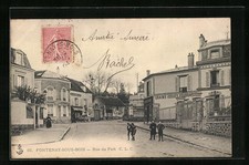 Old postcard Fontenay-Sous-Bois, Rue du Fort 1904 