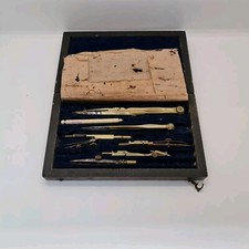 Antique compass and accessories with original box - 19th century