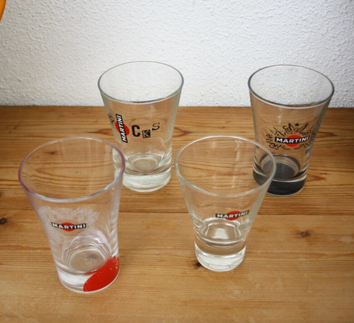 Lot verres martini logos - lot, 4