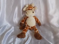 Doudou, peluche girafe, écru