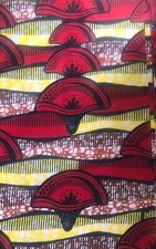 Tissu wax pagne imprimé coloré africain 6 Yards (5,48 metres) 100% Coton  
