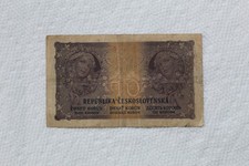 Czechoslovakia banknote, 10 Korun from 1919, a rare banknote