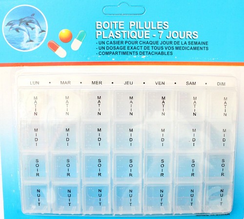 Pilulier semainier pilule - pilulier,