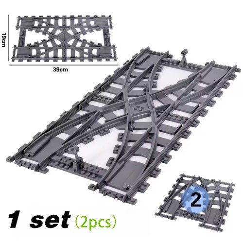 Double aiguillage rails - double,