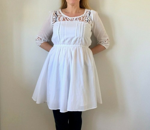 Robe blanche dentelle - robe,