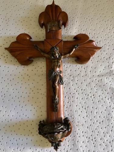 Crucifix croix noyer cm - noyer,
