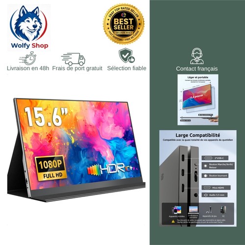 écran portable fhd - Écran,