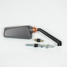 Rétroviseur réversible F1 carbone mat M8 pour moto scooter 50 à boite Neuf